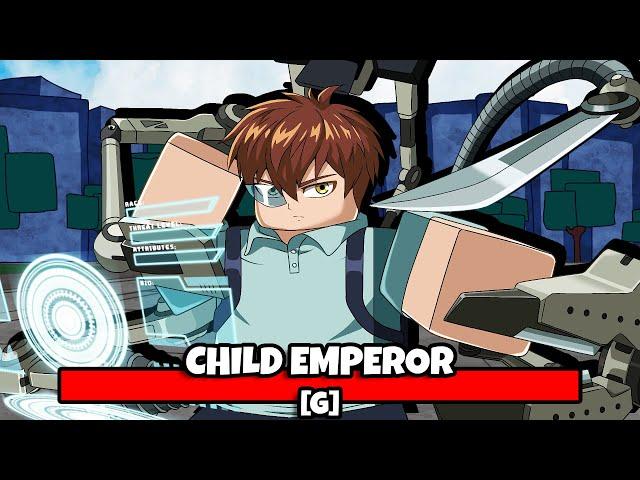 I Used a CHILD EMPEROR ULTIMATE EARLY.. (Roblox The Strongest Battlegrounds)