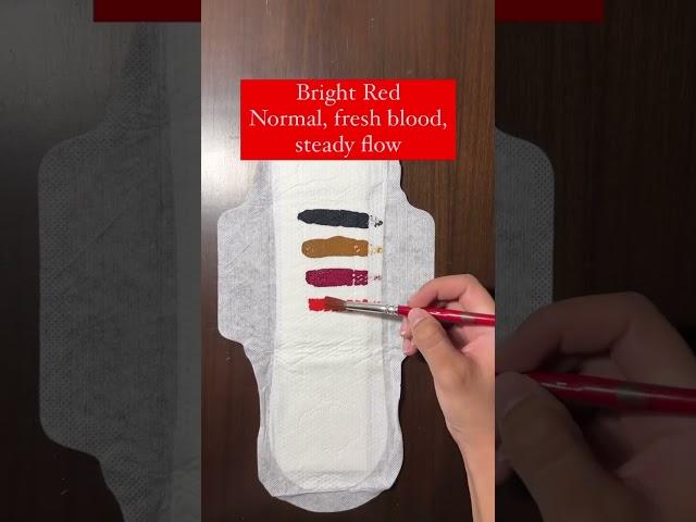 What does the color of your menstrual blood means? What does your menstrual blood color indicate?