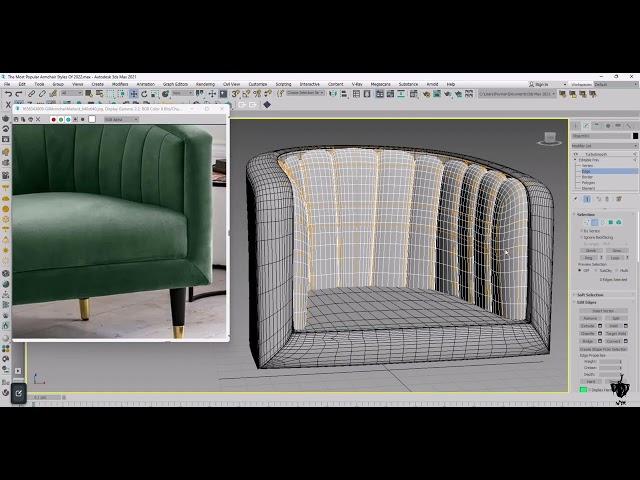 How to create an Armchair in 3D's Max step by step