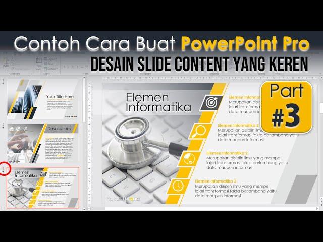 Contoh Cara Membuat Power Point Pro | Slide Content yang Keren