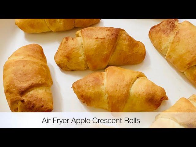 Air Fryer Apple Cinnamon Crescent Rolls Recipe | Easy to make tasty apple bites | Pillsbury Crescent