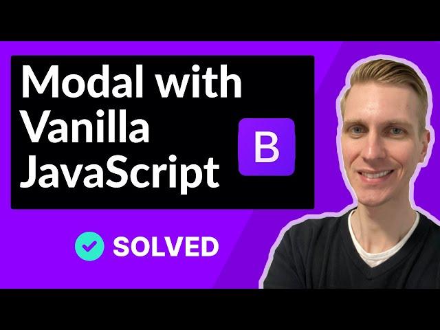 Call modal manually with vanilla JavaScript in Bootstrap 5