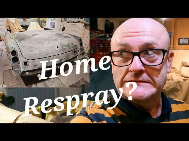 How to respray your classic car in a home garage for under £250.