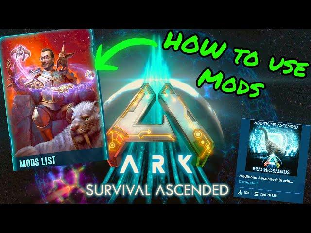 HOW TO USE MODS IN ARK SURVIVAL ASCENDED! How to download and play mods in ASA