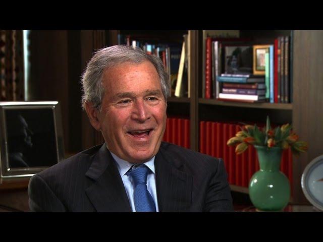 George W. Bush on his dad's brush with LBJ's salty humor