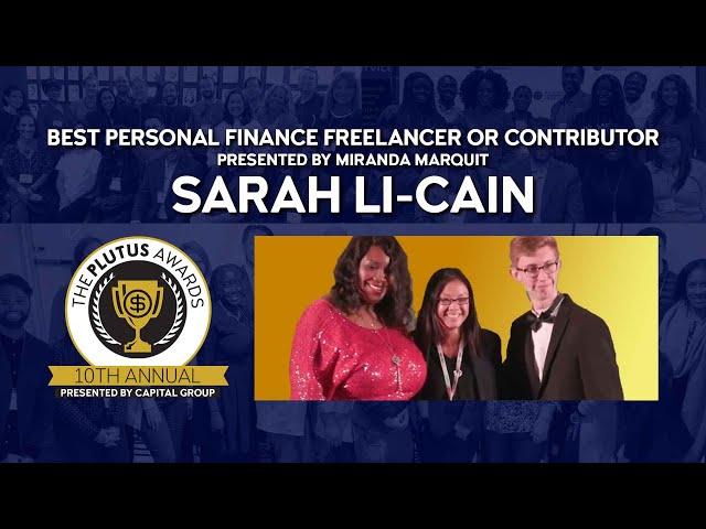 Sarah Li-Cain Wins Best Personal Finance Freelancer or Contributor Presented by Miranda Marquit