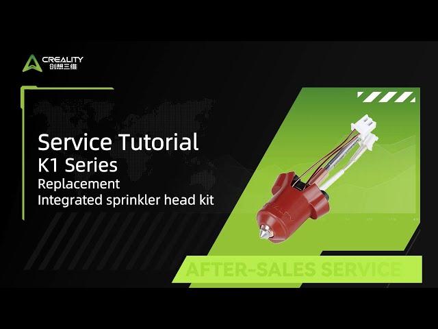 Service Tutorial K1 Series Replacement Integrated sprinkler head kit