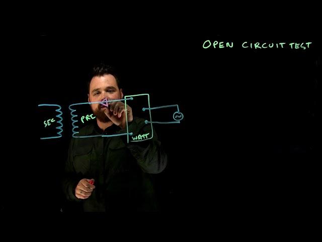 Open Circuit Test on a Transformer