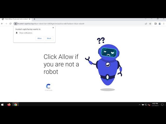 Trusted-captcha.top fake Human Verification alert removal.