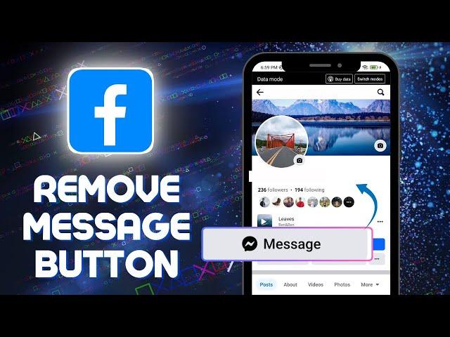 How to Remove MESSAGE BUTTON on Facebook 2024 (Hide Facebook Message Button)