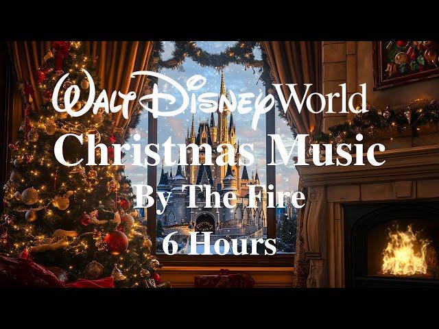 RELAXING Disney Christmas Music & Ambience By The Fireplace 6 Hours