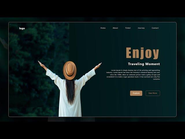 Landing Page with Animated Opener | CSS Tutorial | CSS Animation Effect