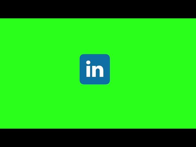 Linkedin Icon - Logo Animated | Green Screen | Free Download