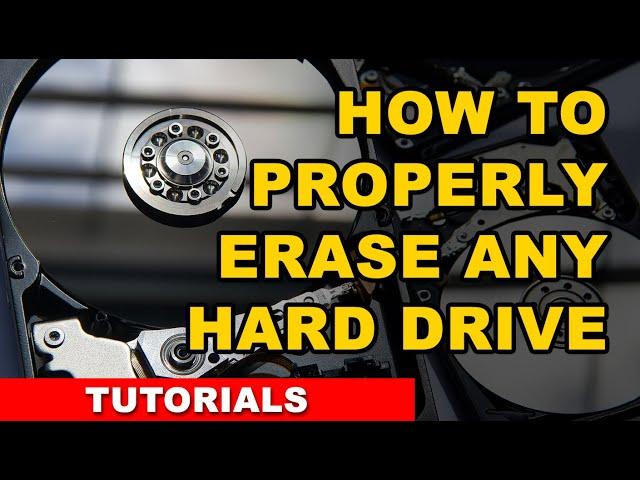 How to properly erase any hard drive - FREE TOOLS