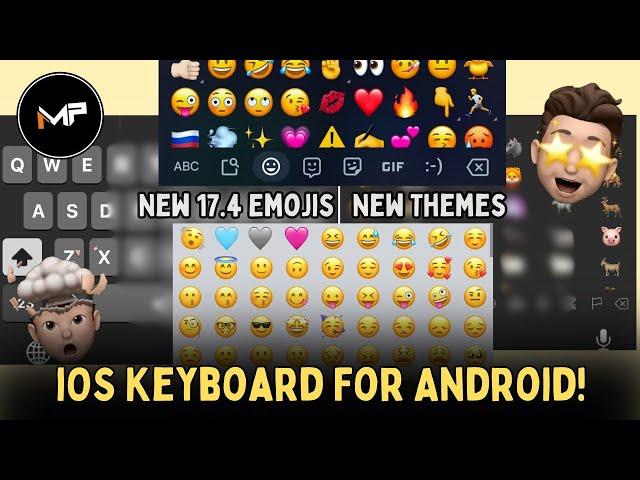 How To Install iOS Keyboard On Android(P:10) | With 17.4 Emojis | iPhone Keyboard For Android!