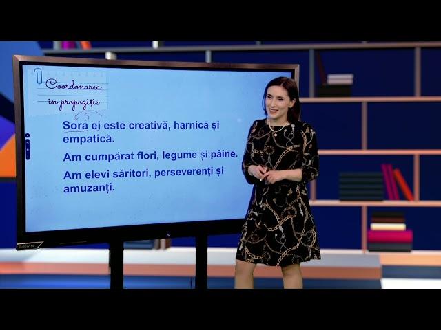 TeleŞcoala: Limba şi literatura română clasa a VIII-a – Fraza. Coordonarea  (@TVR2)