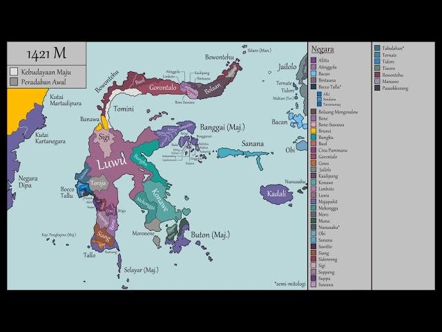 The History of Sulawesi / Celebes (40.000 BCE - 2018 CE)