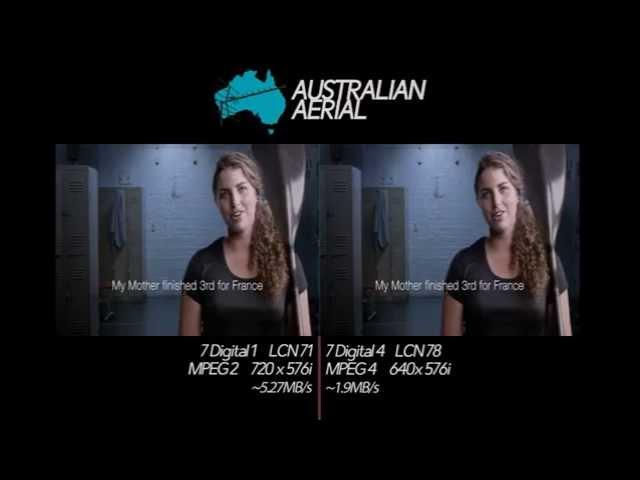 Channel 7 – MPEG-2 v MPEG-4 compression (13.06.15)