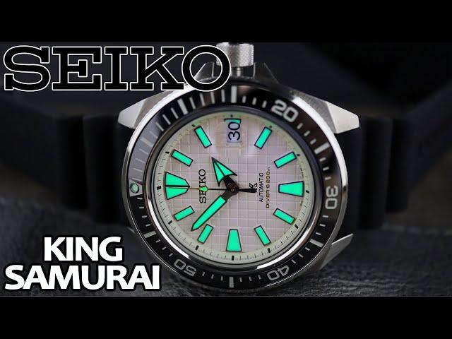 SEIKO KING Samurai SRPE37 Full Review | White Waffle Dial Seiko Samurai - 2020 Seiko Catalog Divers