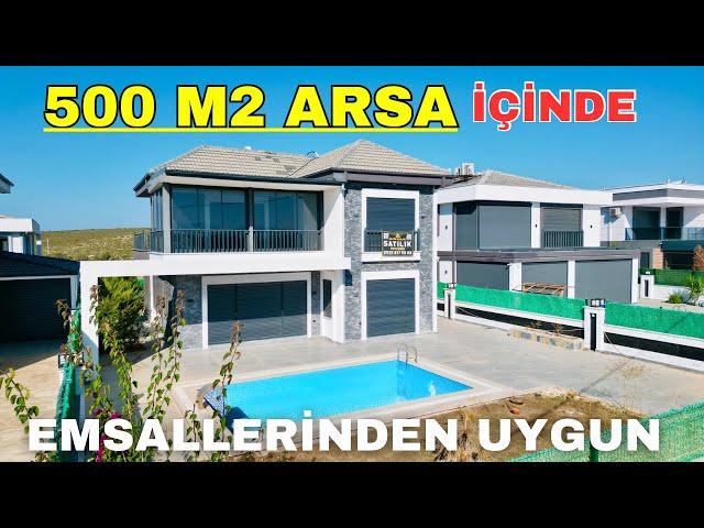 Emsallerinin En Uygunu 500 m2 Arsa İçinde Harika Villa Didim Merkezde E-863