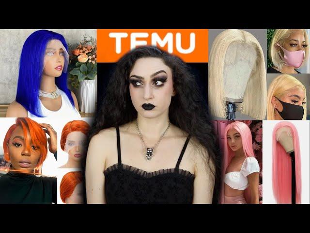 TRYING HUMAN HAIR WIGS FROM TEMU- AND ONE SYNTHETIC ONE 