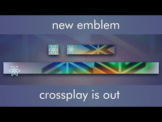 crossplay beta is out and a new emblem!