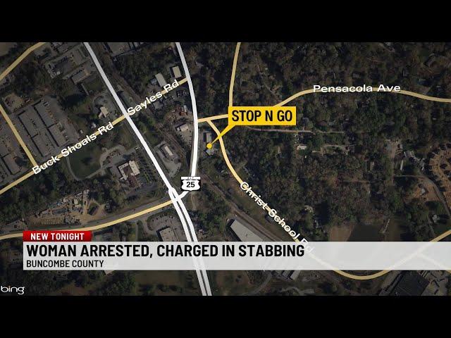 Woman stabbed in the face at Buncombe Co. gas station