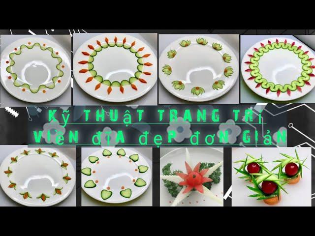 Cắt Tỉa hoa quả | cách trang trí viền đĩa đơn giản dễ làm { how to fruits carving}