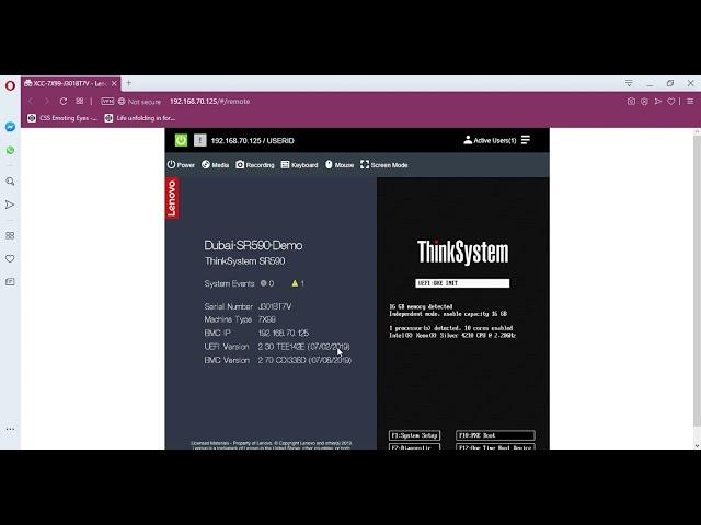 5 - How to install the Operating System remotely via the management port of the Lenovo server SR590