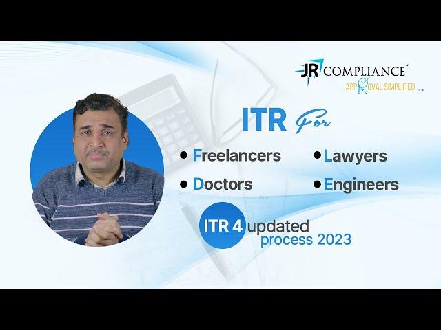 Income tax return for small business and self employed individuals | ITR-4 explained| JR compliance