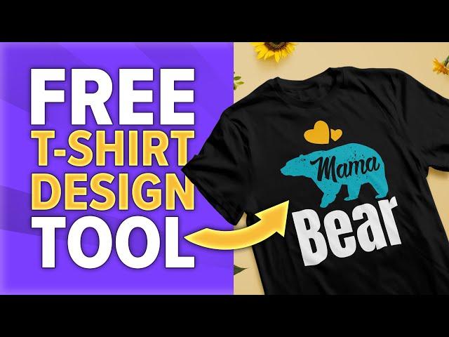 Create Profitable T-shirt Designs with this FREE & EASY Tool! (Perfect for Beginners)