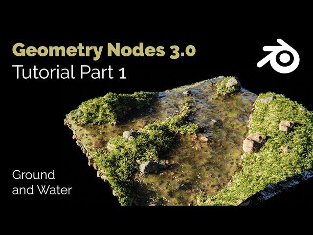 Blender Geometry Nodes 3.0 - Procedural Landscape Tutorial  - Part 01