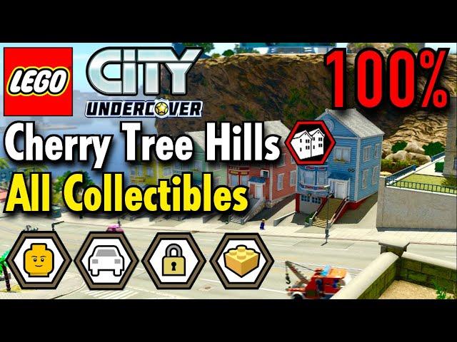 LEGO City Undercover - Cherry Tree Hills 100% Guide (All Collectibles) Free Roam Gameplay