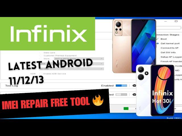 Infinix All android 10/11/12/13 imei repair with free tools 