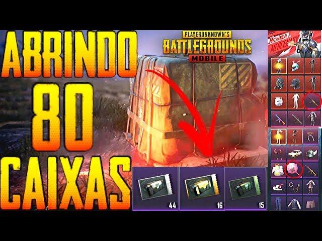 ABERTURA De 80 CAIXAS NO PUBG MOBILE !