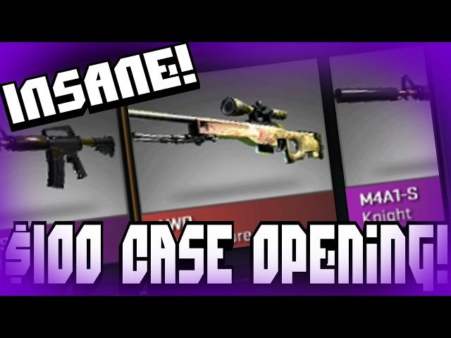 CS:GO INSANE $100 CASE OPENING! | Cases4Real.com