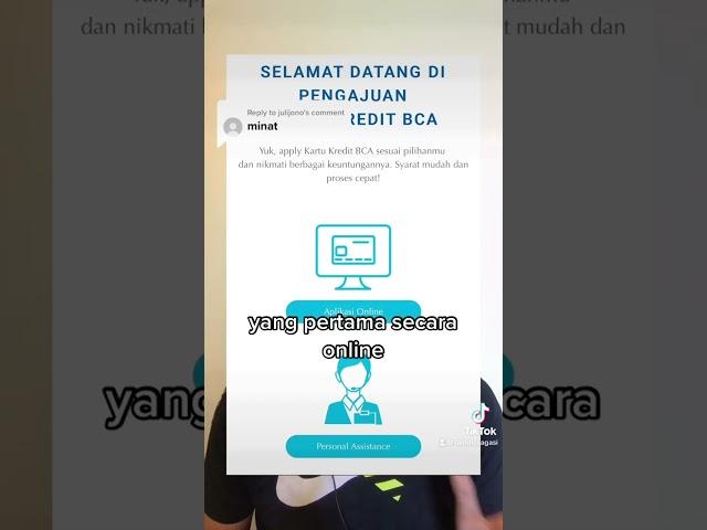 cara apply mengajukan #kartukredit #kartukreditbca kartu kredit bca