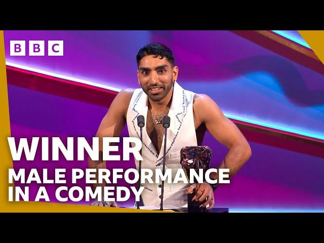 Mawaan Rizwan wins Male Performance in Comedy Award for Juice | BAFTA TV Awards 2024 - BBC