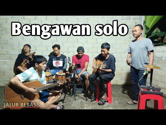 Bengawan solo cover pengamen jalur bebas dangdut koplo akustik