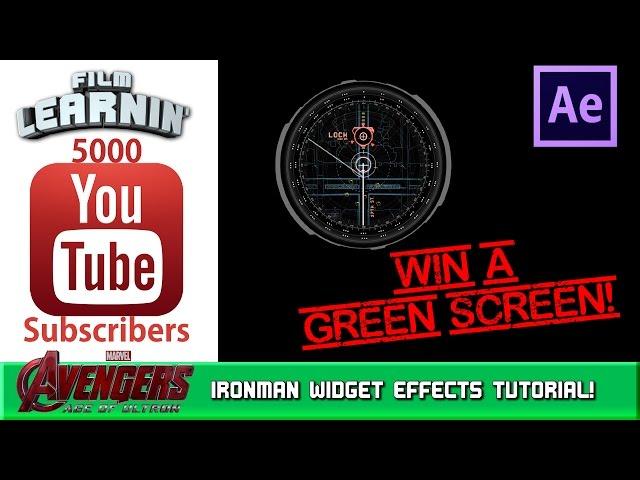 Iron Man HUD Widgets After Effects Tutorial + 5K Subs Giveaway! | Film Learnin