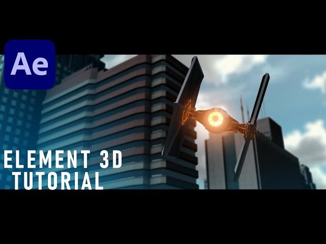 Element 3D Tutorial | Star War Space Ship | After Effect Tutorial