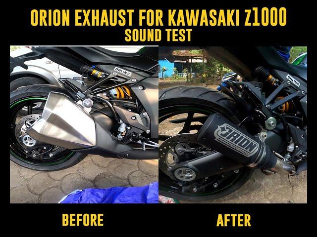 Kawasaki Z1000 R With Orion Exhaust | Sound Test | Sarap Sa Tenga