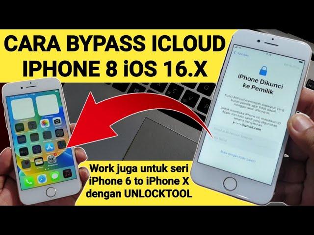 How to Bypass iCloud iPhone 8 iOS 16.x with Unlocktool Works also for iPhone 6 to iPhone