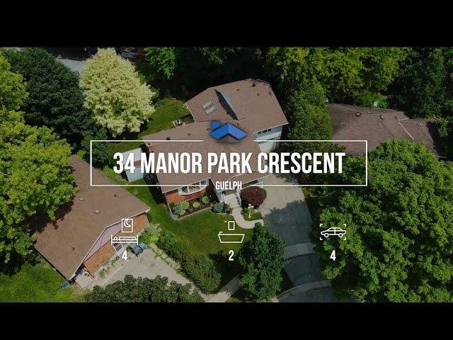 34 Manor Park Cres, Guelph - Overview Video with Aerial Highlights (Unbranded)