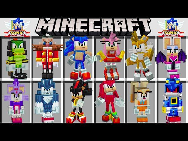 МОД НА ВСЕХ ПЕРСОНАЖЕЙ СОНИК В МАЙНКРАФТ ! MOD in Minecraft PE SONIC THE HEDGEHOG DLC