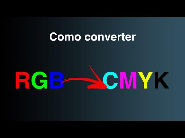 Como converter de RGB para CMYK