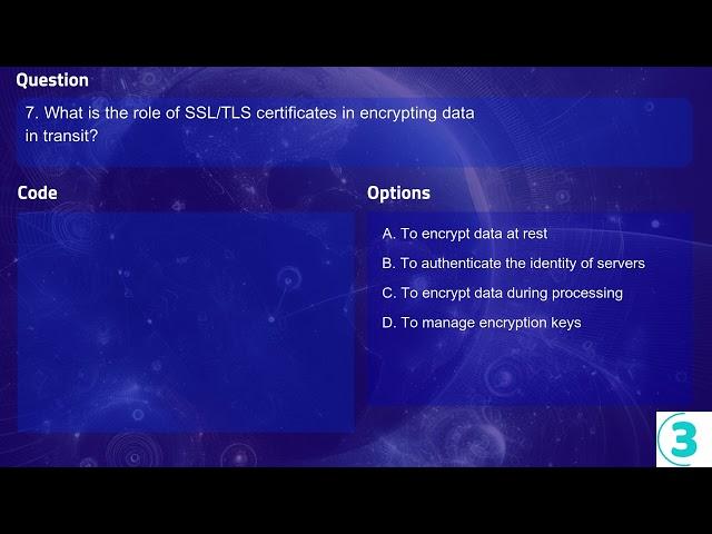 AWS Interview Q&A  Determine appropriate data security controls   Encrypting data in transit