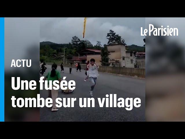 La chute d’un morceau de fusée sème la panique dans un village en Chine