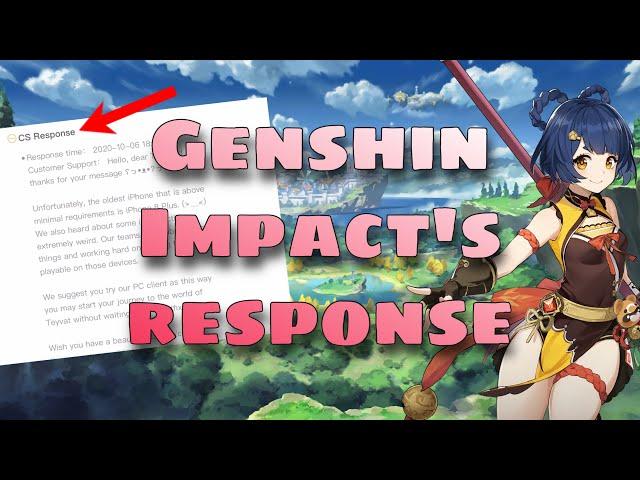 Genshin impact’s response (Black Screen Problem)