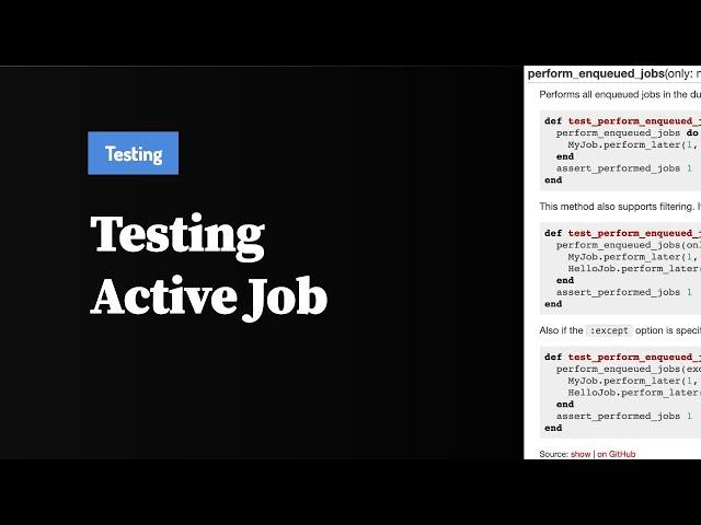 Testing Active Job in Ruby on Rails